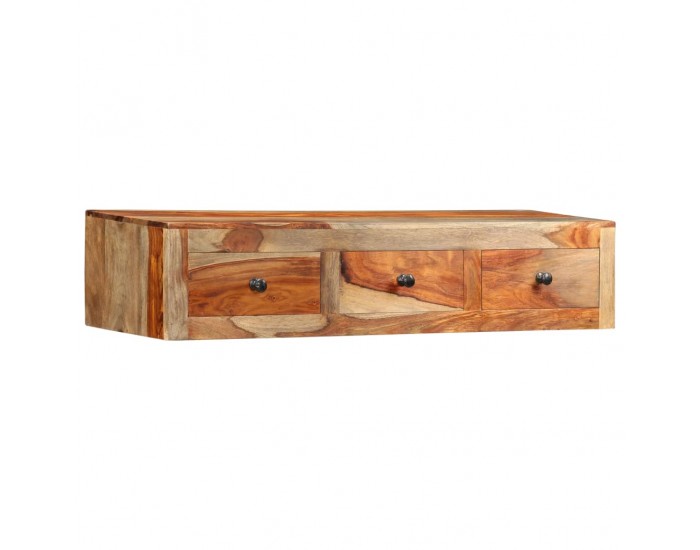 Sonata H Конзолна маса със стенен монтаж, 100x25x20 см, шишам масив
