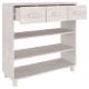 Sonata H Конзолна маса HAMAR бяла 90x35x90 см борово дърво масив