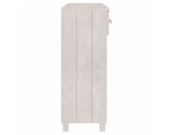 Sonata H Конзолна маса HAMAR бяла 90x35x90 см борово дърво масив