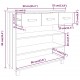 Sonata H Конзолна маса HAMAR бяла 90x35x90 см борово дърво масив