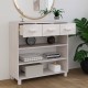 Sonata H Конзолна маса HAMAR бяла 90x35x90 см борово дърво масив