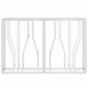 Sonata H Конзолна маса 110x30x70 cм неръждаема стомана и стъкло