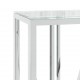Sonata H Конзолна маса 110x30x70 cм неръждаема стомана и стъкло