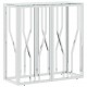 Sonata H Конзолна маса 70x30x70 cм неръждаема стомана и стъкло