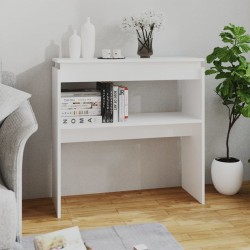 Sonata H Конзолна маса, бяла, 80x30x80 см, инженерно дърво - Măsuțe de living