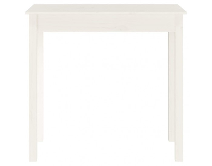 Sonata H Конзолна маса бяла 80x40x75 см борово дърво масив