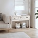Sonata H Конзолна маса, бяла, 114x40x75 см, борово дърво масив