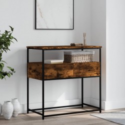 Sonata H Конзолна маса, опушен дъб, 75x40x75 см, инженерно дърво - Măsuțe de living