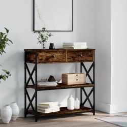 Sonata H Конзолна маса, опушен дъб, 75x28x75 см, инженерно дърво - Măsuțe de living