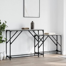 Sonata H Стифиращи конзолни маси, 2 бр, сив сонома, инженерно дърво - Măsuțe de living