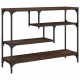 Sonata H Конзолна маса, кафяв дъб, 100x30x75 см, инженерно дърво