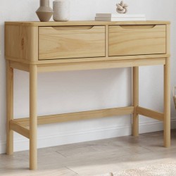 Sonata H Конзолна маса FLORO восъчнокафява 89,5x36,5x73 см бор масив - Măsuțe de living