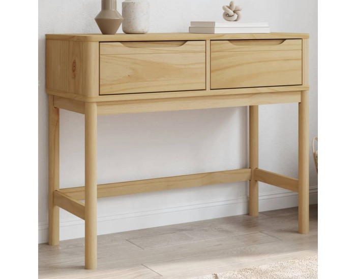 Sonata H Конзолна маса FLORO восъчнокафява 89,5x36,5x73 см бор масив