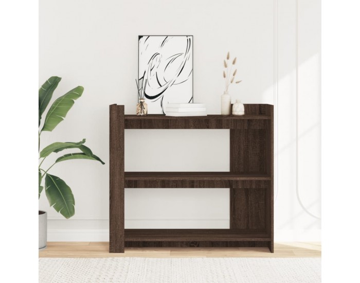 Sonata H Конзолна маса, кафяв дъб, 100x35x90 см, инженерно дърво