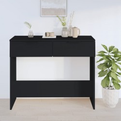 Sonata H Конзолна маса, черна, 90x36x75 см, инженерно дърво - Măsuțe de living