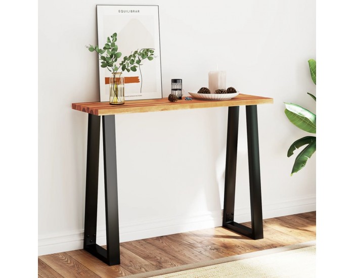 Sonata H Конзолна маса с жив ръб 110x35x80 см масивна акация