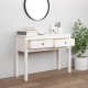 Sonata H Конзолна маса бяла 100 x 35 x 75 см борово дърво масив