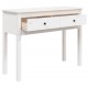 Sonata H Конзолна маса бяла 100 x 35 x 75 см борово дърво масив