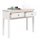 Sonata H Конзолна маса бяла 100 x 35 x 75 см борово дърво масив