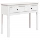 Sonata H Конзолна маса бяла 100 x 35 x 75 см борово дърво масив