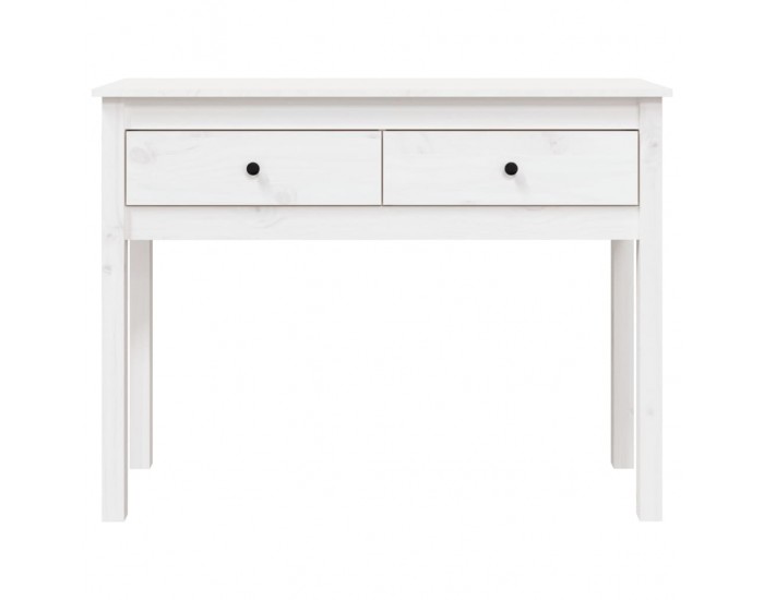 Sonata H Конзолна маса бяла 100 x 35 x 75 см борово дърво масив