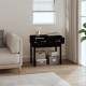 Sonata H Конзолна маса черна 76,5x40x75 см борово дърво масив
