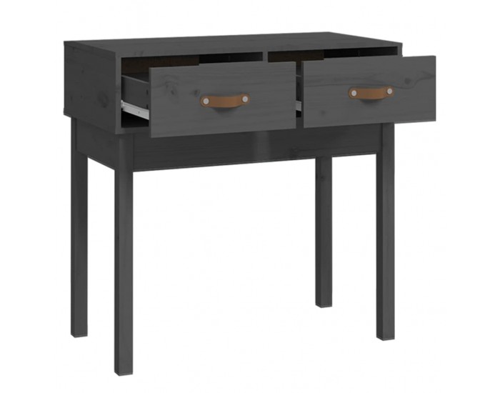 Sonata H Конзолна маса, сива, 76,5x40x75 см, борово дърво масив