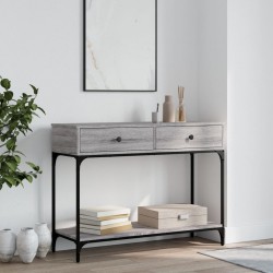 Sonata H Конзолна маса, сив сонома, 100x34,5x75 см, инженерно дърво - Măsuțe de living