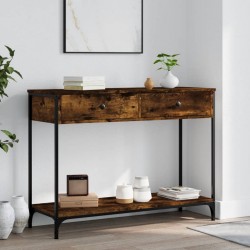 Sonata H Конзолна маса, опушен дъб, 100x34,5x75 см, инженерно дърво - Măsuțe de living