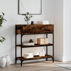 Sonata H Конзолна маса, опушен дъб, 72,5x25x75 см, инженерно дърво - Măsuțe de living