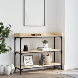 Sonata H Конзолна маса с рафтове, сонома дъб, 100x30x80 cм - Măsuțe de living