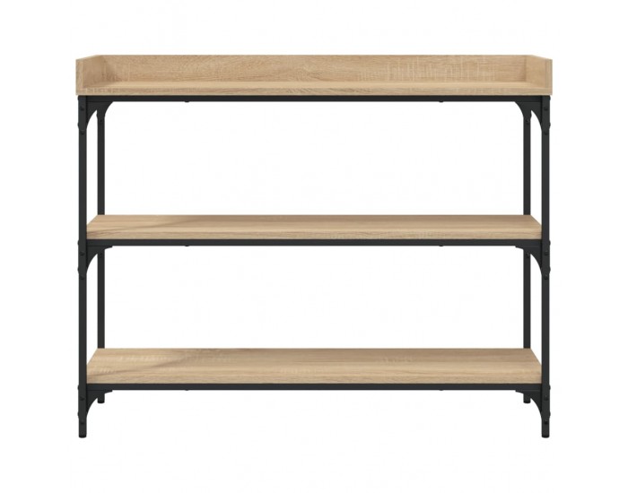 Sonata H Конзолна маса с рафтове, сонома дъб, 100x30x80 cм