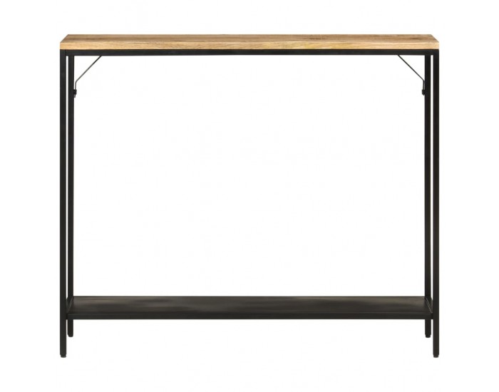 Sonata H Конзолна маса, 90x30x75 cм, мангово дърво масив и желязо