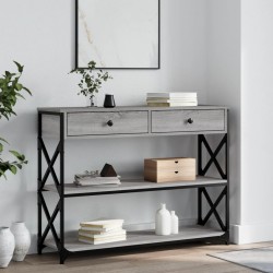 Sonata H Конзолна маса, сив сонома, 100x28x75 см, инженерно дърво - Măsuțe de living