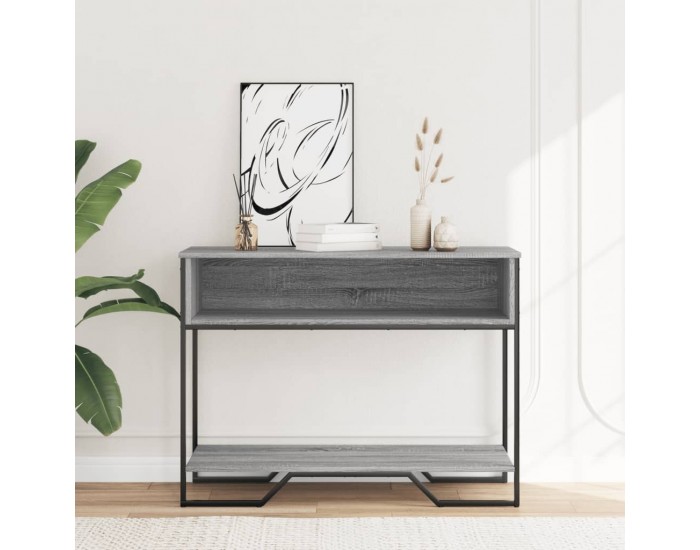 Sonata H Конзолна маса, сив сонома, 100x35x74,5 см, инженерно дърво