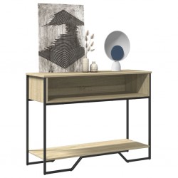 Sonata H Конзолна маса, дъб сонома, 100x35x74,5 см, инженерно дърво - Măsuțe de living
