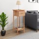 Sonata H Странична маса с чекмедже 25x25x60 см орехово дърво масив