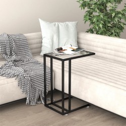 Sonata H Странична маса за компютър прозрачна 50x35x65см закалено стъкло - Măsuțe de living