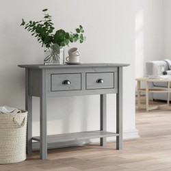 Sonata H Конзолна маса BODO сива 91x35x74 см бор масив - Măsuțe de living