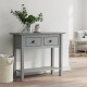 Sonata H Конзолна маса BODO сива 91x35x74 см бор масив