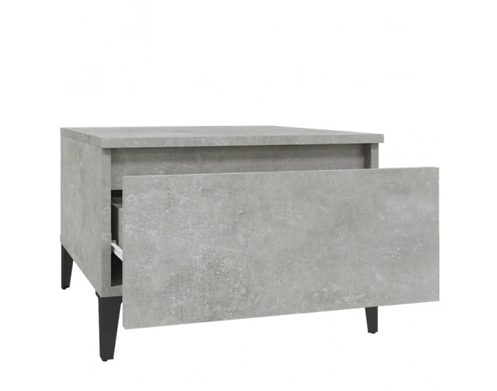 Sonata Mese laterale, 2 buc., gri beton, 50x46x35 cm, lemn compozit