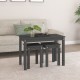 Sonata H Стифиращи маси, 3 бр, сиви, бор масив