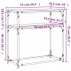 Sonata H Конзолна маса черна 75x35,5x75 см инженерно дърво