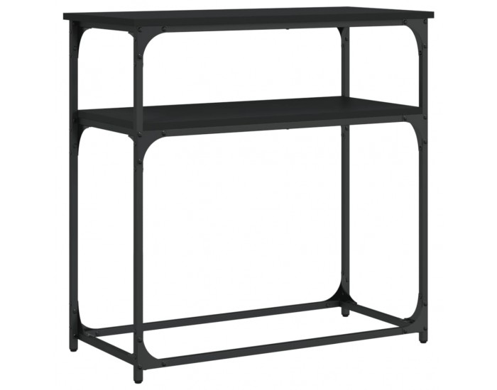 Sonata H Конзолна маса черна 75x35,5x75 см инженерно дърво