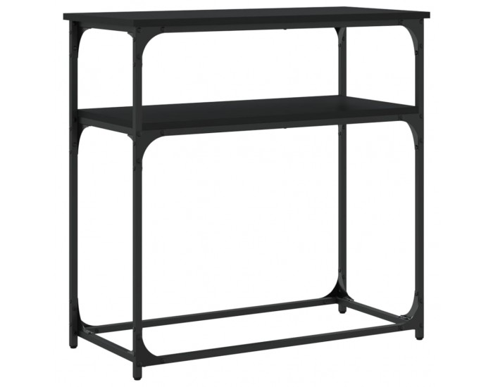 Sonata H Конзолна маса черна 75x35,5x75 см инженерно дърво