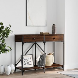 Sonata H Конзолна маса, кафяв дъб, 100x39x78,5 см, инженерно дърво - Măsuțe de living