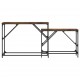 Sonata H Стифиращи конзолни маси, 2 бр, опушен дъб, инженерно дърво