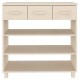 Sonata H Конзолна маса HAMAR меденокафява 90x35x90 см борово дърво масив