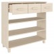 Sonata H Конзолна маса HAMAR меденокафява 90x35x90 см борово дърво масив