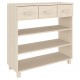 Sonata H Конзолна маса HAMAR меденокафява 90x35x90 см борово дърво масив